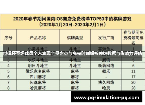 世俱杯赛场球员个人表现全景盘点与高光时刻解析关键数据与影响力评估